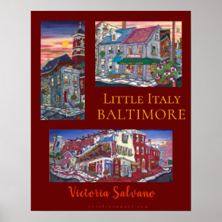Baltimores lilla Italien poster