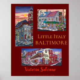 Baltimores lilla Italien poster