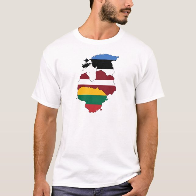 Baltisk stater t-shirt (Framsida)