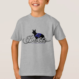 Balto är en tjänste- hund för tysk herde i tee shirt