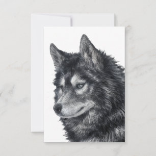 Balto Hund Art Anteckningskort