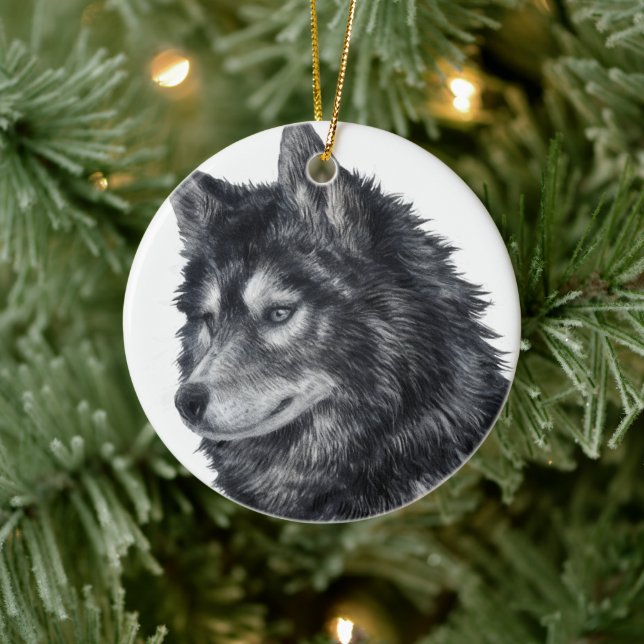 Balto Hund Julgransprydnad Keramik (Träd)