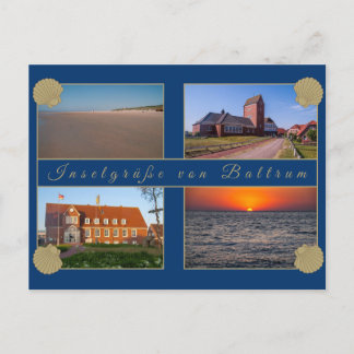 Baltrum Ansichtskarte - Inselgrüße Vykort