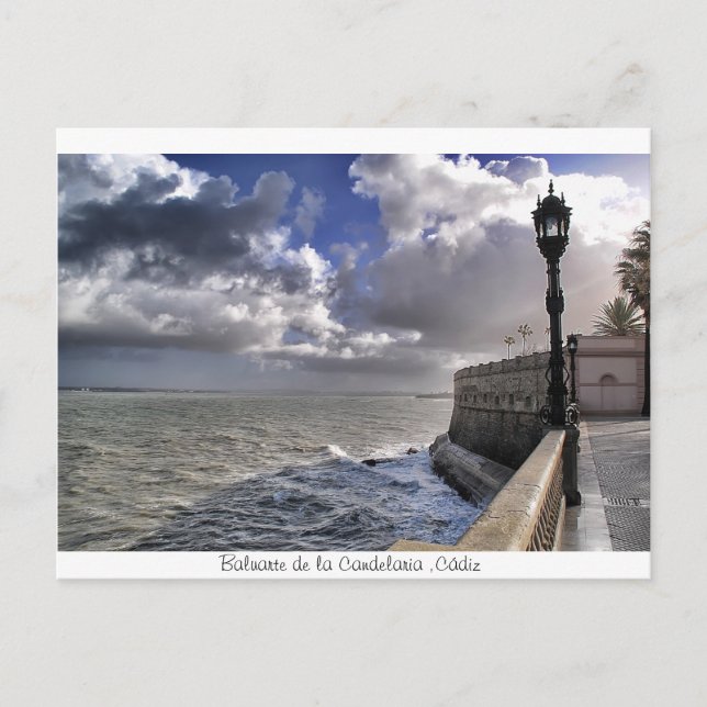 Baluarte de la Candelaria, Cádiz Vykort (Framsida)