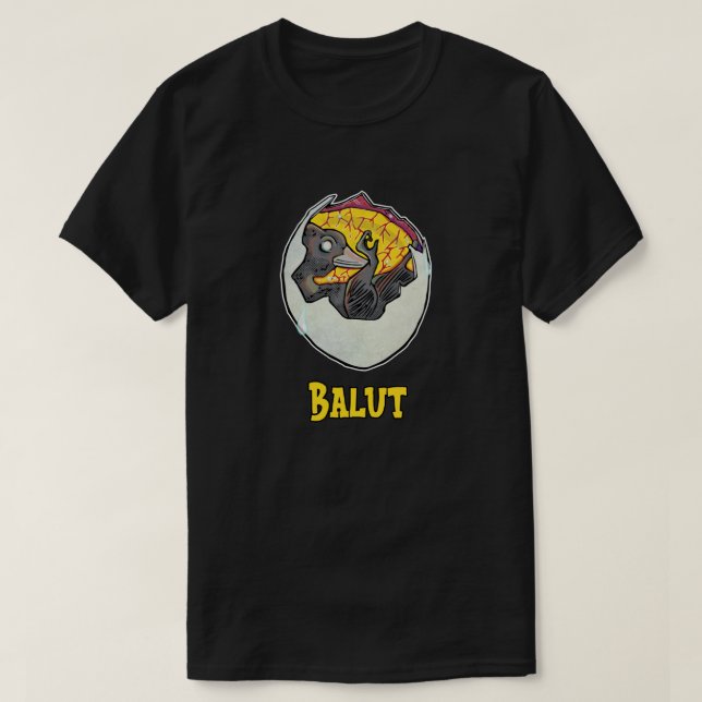 Balut Pinoy. Balut sa Puti. T Shirt (Design framsida)