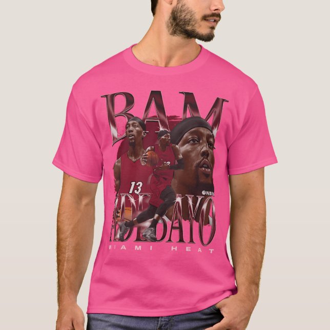 Bam Adebayo Miamis klassiska kraft T Shirt (Framsida)