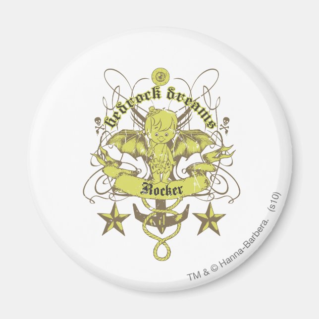 Bam Bam Bedrock Dreams Magnet (Framsidan)