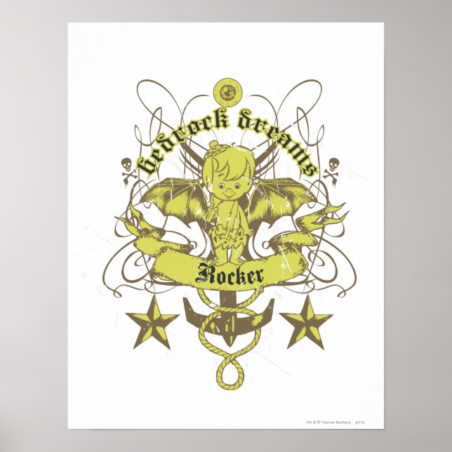 Bam Bam Bedrock Dreams Poster (Framsidan)