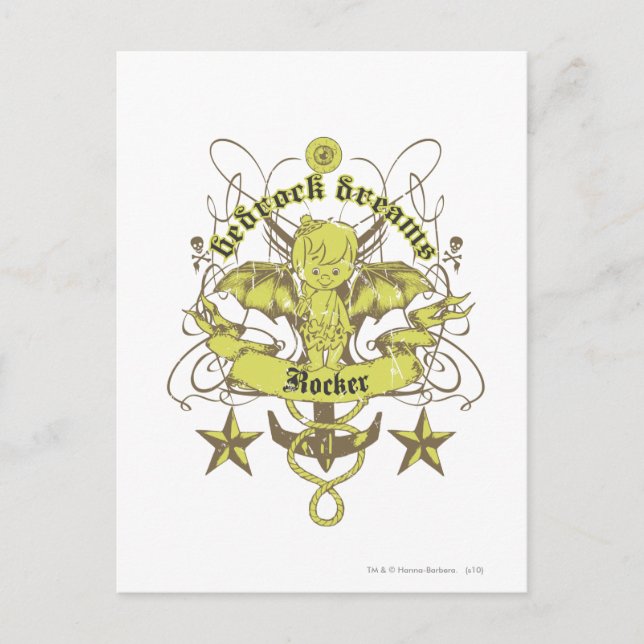 Bam Bam Bedrock Dreams Vykort (Framsida)