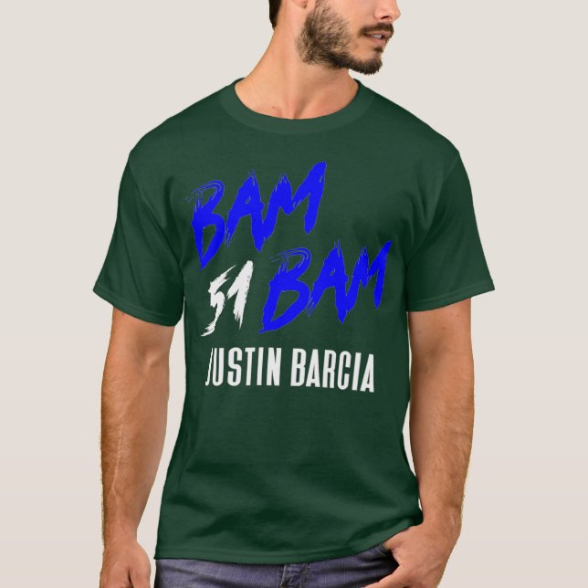 BAM BAM JUSTIN BARCIA 51 SUPERCROSS MOTOCROSS T SHIRT (Framsida)