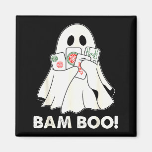 Bam Boo Halloween-spöke Mahjong Roligt Kostymspel Magnet