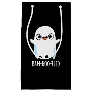Bam-boo-zled Funny Halloween Ghost Pun Mörk BG