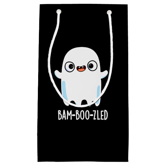 Bam-boo-zled Funny Halloween Ghost Pun Mörk BG (Framsidan)