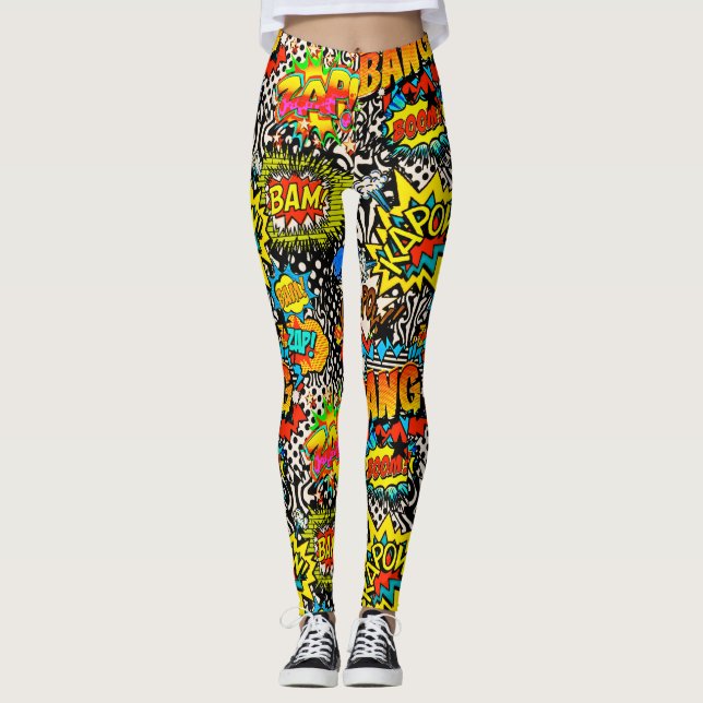 Bam smäll, bang leggings (Framsida)