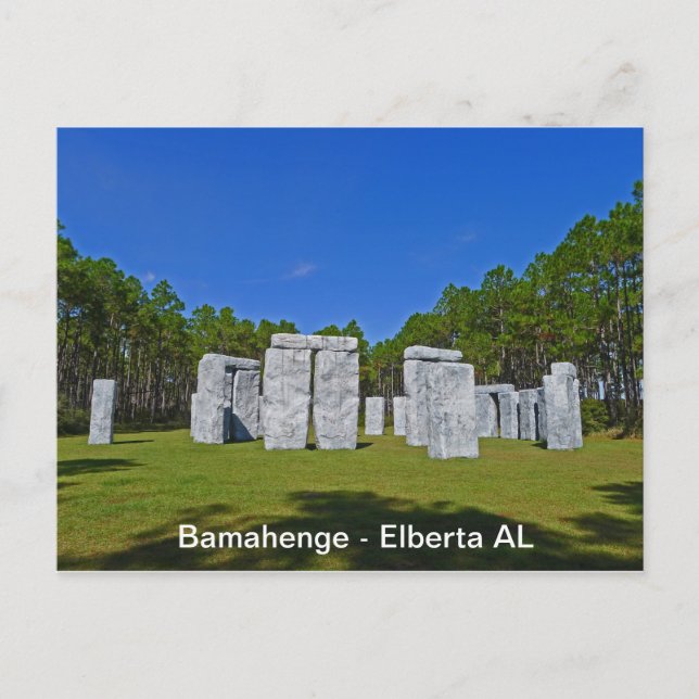 Bamahenge - Elberta AL Vykort (Framsida)