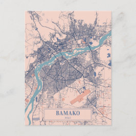 Bamako Mali Breezy Stadskarta Resa Vykort