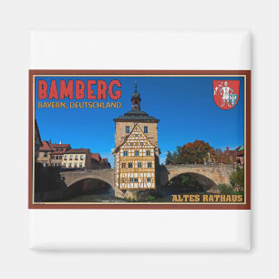 Bamberg - Altes Rathaus landskap Magnet