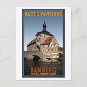 Bamberg - Altes Rathaus Porträtt Vykort