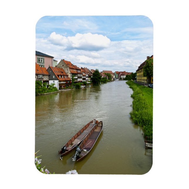Bamberg Bayern Regnitz floden Målnings effekt Kons Magnet (Vertikal)