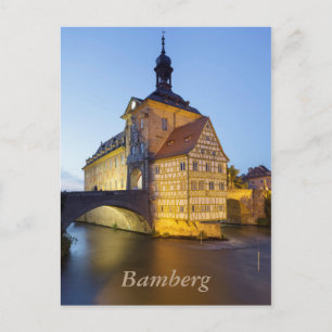 Bamberg kväll vykort