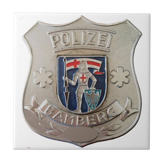 Bamberg Polizei Kakelplatta (Framsidan)