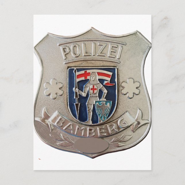 Bamberg Polizei Vykort (Framsida)
