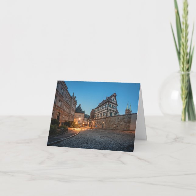 Bamberg Tyskland Kort (Framsida)