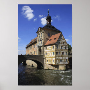 Bamberg Tyskland Rathaus Poster