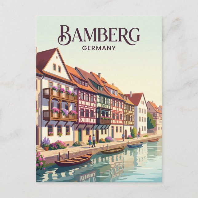 Bamberg Tyskland Vykort (Framsida)