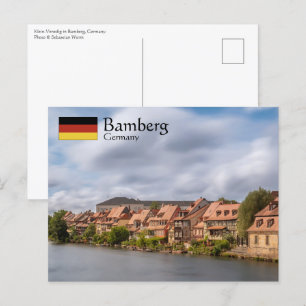 Bamberg Tyskland Vykort