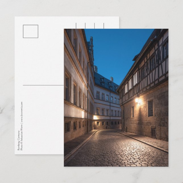 Bamberg Tyskland Vykort (Fram/baksida)