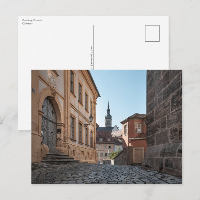 Bamberg Tyskland Vykort (Fram/baksida)