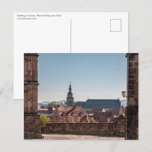 Bamberg Tyskland Vykort
