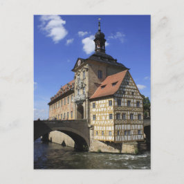 Bamberg, Tyskland's Rathaus Vykort