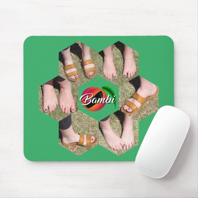 Bambi Feet Honeycomb Photo Grid Mousepad Musmatta (Med mus)