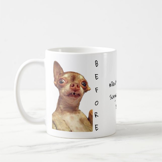 Bambi före och efter kaffe Mugg (Vänster)