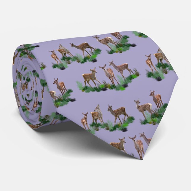 Bambi Meadow Tie (Lila) Slips (Rullad)