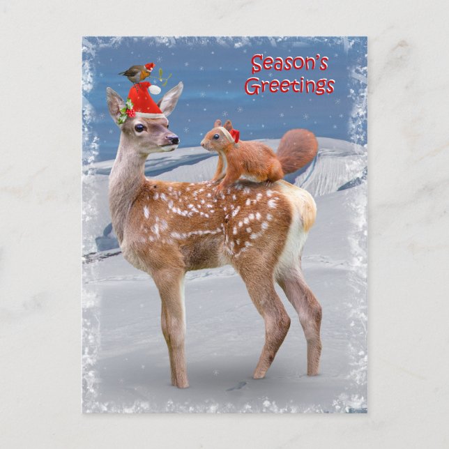 Bambi- och Vänstervykort Vykort (Framsida)