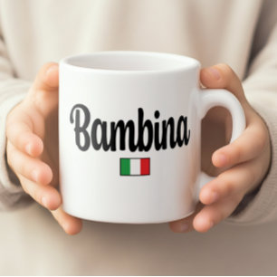 Bambina italiensk flaggmugg kaffemugg