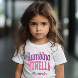 Bambina Monella Funny Italy Little Girl T Shirt