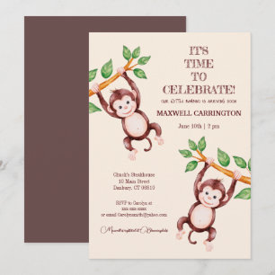 Bambino Boy Baby Shower-inbjudan Inbjudningar