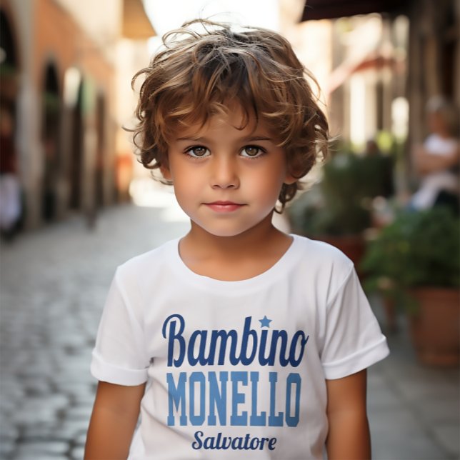 Bambino Monello Funny Italy Little Boy's T Shirt (Bambino Monello (Italian for Bratty Little Boy)
Tee)