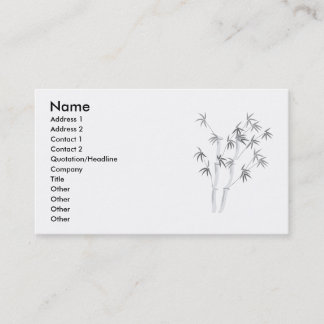 Bamboo-2 namn, adress 1, adress 2, kontakt 1… visitkort