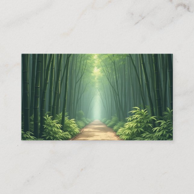 bamboo-Affärskort Visitkort (Framsida)