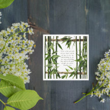 Bamboo Anpassade Bibe Verse Anpassningsbar