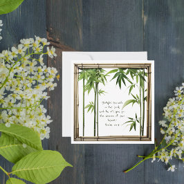 Bamboo Anpassade Bibe Verse Flat Card Julkort