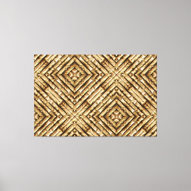 Bamboo Art 1 Wrapped Canvas (Framsida)