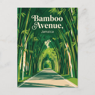Bamboo Avenue Jamaica Vykort