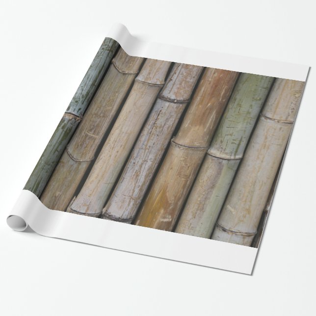 Bamboo Background Presentpapper (Utrullad)