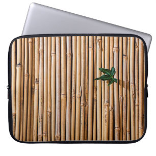 Bamboo-barriären skärm-staket laptop fodral